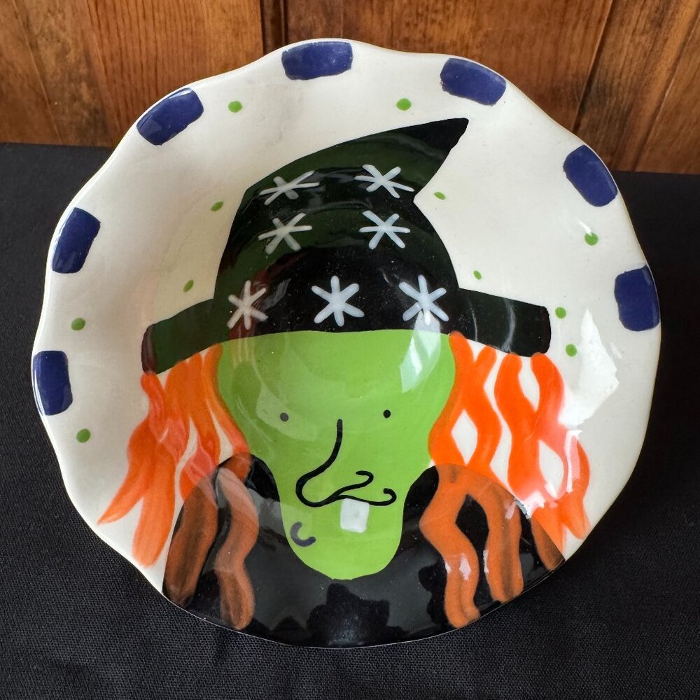 Colors Express Halloween Witch Candy Bowl - 5.25" Diameter & 3" Tall